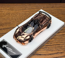 Load image into Gallery viewer, HH 1:64 Plating Copper Huayra Tricolore Convertible Model Diecast Metal Car