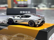 Load image into Gallery viewer, TOC 1:64 Silver Red Stripe 812C Coupe Sports Model Diecast Metal Car New Collection