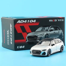 Load image into Gallery viewer, Masdi 1:64 Silver RS6 Avant Wagon Sports Model Diecast Metal Car New Collection
