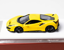 Load image into Gallery viewer, 1:64 Yellow 488 Pista Hard Top Sports Model Diecast Resin Car New Collection