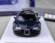 Load image into Gallery viewer, LJM 1:64 Blue Carbon Veyron Vitesse Racing Sports Model Diecast Resin Car New Collection