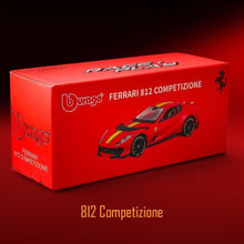 Load image into Gallery viewer, Bburago 1:64 Red Ferrari 812 Competizione Sports Model Diecast Metal Car New Collection