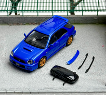 Load image into Gallery viewer, 1:64 Furuya Blue Impreza WRX STI VII 7 Wagon Sport Model Diecast Metal Car New Collection