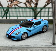 Load image into Gallery viewer, LT 1:64 Blue F12 TDF V12 Super Racing Sports Model Diecast Metal Car New Collection