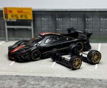 Load image into Gallery viewer, CM 1:64 Black Carbon Zonda R Racing Sports Model Diecast Metal Car New