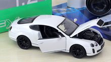 Load image into Gallery viewer, WELLY 1:24 Continental Super Racing Sports Model Diecast Metal Car Display