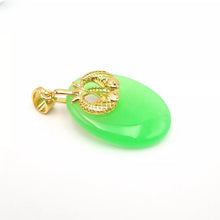 Load image into Gallery viewer, Nature Jade Double Fish Pendant Necklace Gift Jewelry charm Blessing Lucky new d