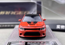 Load image into Gallery viewer, Elite 1:64 Orange Charger SRT Engine Sedan Sports Model Diecast Metal Car New Collection
