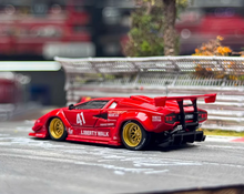Load image into Gallery viewer, Minigt 1:64 Red Countach LBWK #41 Racing Sports Model Diecast Metal Car New Collection