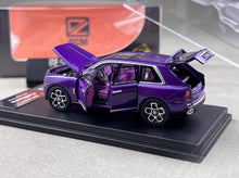 Load image into Gallery viewer, DCM 1:64 Purple Cullinan Luxury SUV Sports Model Diecast Metal Car New Collection