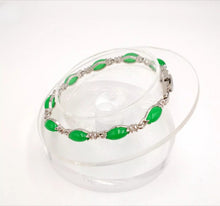 Load image into Gallery viewer, Nature Jade Beaded Bracelet Jewelry Blessing Lucky Fortune Gift For Her Green oo