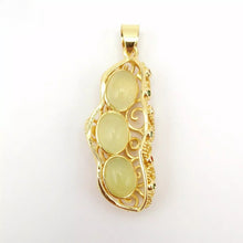 Load image into Gallery viewer, Nature Jade Lucky Beans Pendant Necklace Gift For Woman Jewelry charm Blessing C