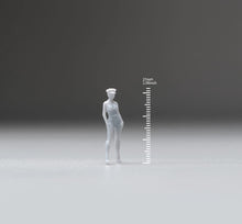 Load image into Gallery viewer, 1:64 Painted Unpainted Figure Model Miniature Resin Diorama Woman Policeman Lady New