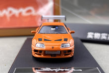 Load image into Gallery viewer, FS 1:64 Orange Supra A80 Convertible Sports Model Diecast Metal Car New Collection