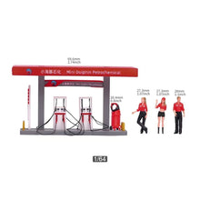Load image into Gallery viewer, 1:64 Painted Figure Model Miniature Resin Diorama Petrol Gas Station Attendant