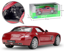 Load image into Gallery viewer, WELLY 1:24 SLS AMG Super Racing Sports Model Diecast Metal Car Display