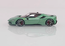 Load image into Gallery viewer, MJ 1:64 Green SF90 Hard Top Racing Sports Model Diecast Metal Car New Collection