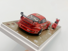Load image into Gallery viewer, ZJWJ 1:64 Red Christmas RWB 993 Bicycle Bike Sport Model Diecast Metal Car New Collection