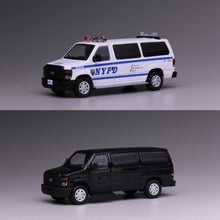 Load image into Gallery viewer, 1:64 596 Police E350 Super Duty Wagon Mini Van Model Diecast Metal Car New Collection