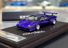 Load image into Gallery viewer, 1:64 Deepmaker Purple Countach 5000s Sports Model Diecast Resin Car New Collection