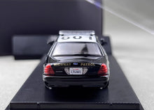 Load image into Gallery viewer, Rollin 1:64 CROWN VICTORIA CA Highway Patrol Police Model Diecast Metal Car