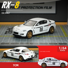 Load image into Gallery viewer, 1:64 JDM White Mazda RX8 Racing Sports Model Toy Diecast Metal Car BN