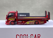 Load image into Gallery viewer, CC 1:64 Red Hino H300 #95 Custom Tow Flatbed Truck Model Diecast Metal Car New Collection