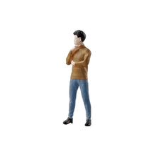 Load image into Gallery viewer, 1:64 Painted Figure Mini Model Toy Miniature Car Scenes Resin Caual Thinking Man