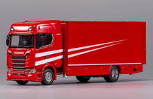 Load image into Gallery viewer, GCD 1:64 Red Scania S730 Enclosed Double Deck Tow Truck Model Diecast Metal