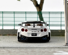 Load image into Gallery viewer, CM 1:64 White GTR R35 35GT-RR LBWK Racing Sports Model Diecast Metal Car New Collection