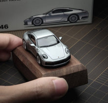 Load image into Gallery viewer, AR 1:64 Silver 911 Carrera 992.1 GT Sports Model Diecast Metal Car New Collection