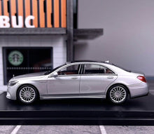 Load image into Gallery viewer, King 1:64 Silver S65L AMG W222 V12 Sedan Sports Model Diecast Metal Car New Collection