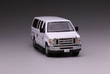 Load image into Gallery viewer, 1:64 596 White Hollywood E350 Super Duty Wagon Van Model Diecast Metal Car
