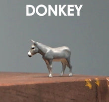 Load image into Gallery viewer, 1:64 Painted Figure Mini Model Miniature Farm Scenes Sand Resin Toy Donkey
