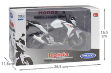 Load image into Gallery viewer, WELLY White 1:10 CB500F Sport Racing Street Model Diecast Metal Motorcycle