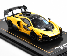 Load image into Gallery viewer, CM 1:64 Yellow Senna GTR Racing Sports Model Diecast Metal Car New Collection