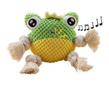 Load image into Gallery viewer, Dog Squeaky Toys Crab Chew Puppy Fluffy Rope Toy Durable Teeth Grinding Pet Cat