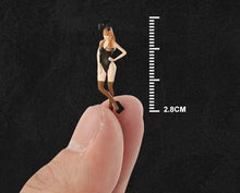 Load image into Gallery viewer, 1:64 Painted Figure Mini Model Miniature Car Scenes Resin Toy Rabbit Bunny Girl
