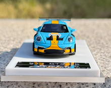Load image into Gallery viewer, SOLO 1:64 Blue 2021 911 GT3 RS 992 Gulf Sports Model Diecast Resin Car New