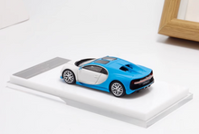 Load image into Gallery viewer, Scalemini 1:64 Blue white Chiron Racing Sports Model Diecast Resin Car New Collection