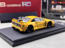 Load image into Gallery viewer, Star 1:64 Yellow F40 LBWK Racing Sports Model Diecast Metal Car New Collection