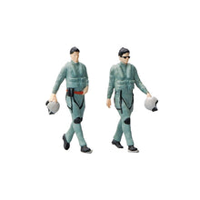 Load image into Gallery viewer, 1:64 Painted Figure Mini Model Miniature Resin Diorama Pilot Captain Army Man New Scene