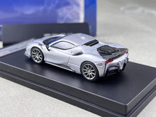 Load image into Gallery viewer, SH 1:64 Silver Novitec SF90 Hard Top Racing Sports Model Diecast Metal Car New Collection