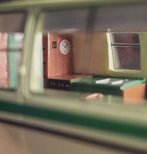 Load image into Gallery viewer, MK 1:64 Green HEC GMC Motor Home Road Trip RV Van Model Diecast Resin Car New Collection