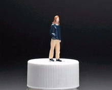 Load image into Gallery viewer, 1:64 Painted Figure Mini Model Miniature Car Scenes Resin Toy Casual Pocket Girl