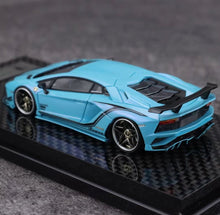 Load image into Gallery viewer, RW 1:64 Blue LP740S Aventador S Hard Top Sports Model Diecast Resin Car New Collection