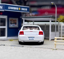Load image into Gallery viewer, Rollin 1:64 White Highway Police Charger Muscle Model Diecast Metal Car New Collection