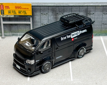 Load image into Gallery viewer, Tarmac 1:64 Black Hiace Widebody Mini Van Sports Model Diecast Metal Car New Collection