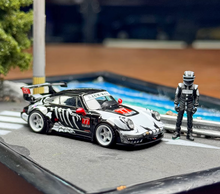 Load image into Gallery viewer, MC 1:64 Black RWB 964 Racer Figure #77 Sports Model Diecast Metal Car New Collection