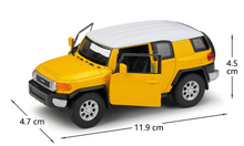 Load image into Gallery viewer, WELLY 1:36 Yellow Land Cruiser FJ SUV Sports Model Diecast Toy Metal Car BN